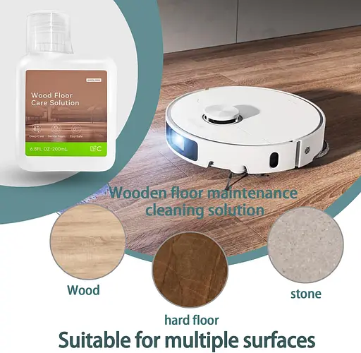 Миючий засіб для догляду за дерев'яними підлогами для роботів-пилососів Dreame 200 мл. - фото 5