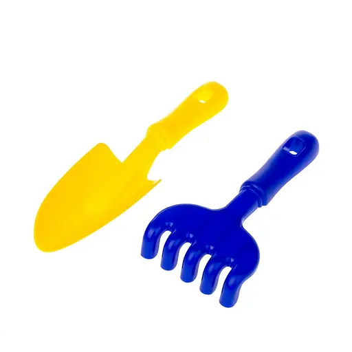 Песочный набор "Ромашка" №5 Colorplast 1135 Сине-желтый - фото 1