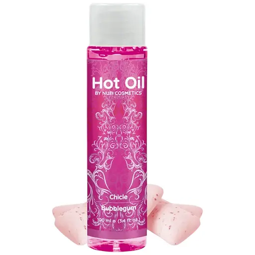 Їстівна масажна олія Nuei Hot Oil зігріваючий ефект для масажу і солодких поцілунків Жуйка 100 мл