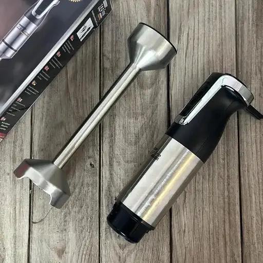 Занурювальний ручний блендер Zepline ZP-201 з нержавіючої сталі 1500Вт Турбо режим Чорний/Сріблястий - фото 6