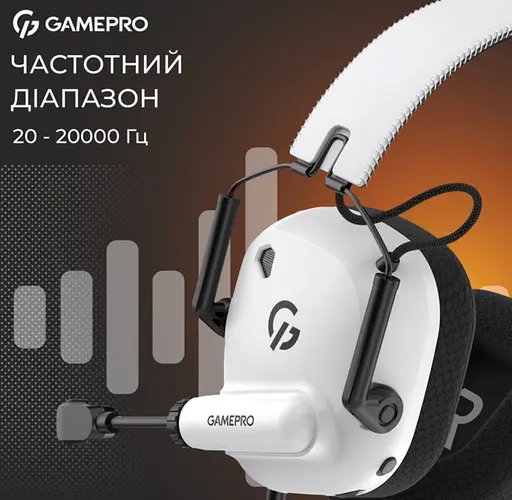 Игровые наушники GamePro HS-120-W Mercury Genesis White - фото 6