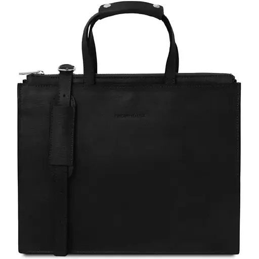 Женский портфель Tuscany кожаный на три отделения 37х29х9 см sum0028657 - фото 1