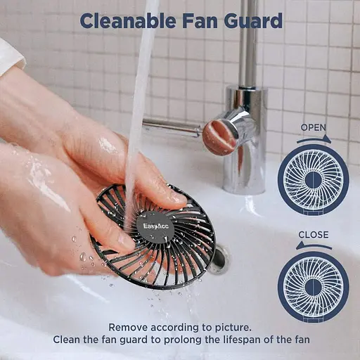 Портативный портативный вентилятор EasyAcc аккумулятор 3350 - фото 2