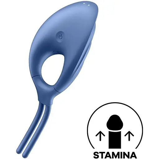 Ерекційне віброкільце-ласо Satisfyer Swordsman Blue - фото 6