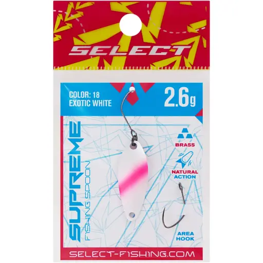 Блешня Select Supreme 2.6g 30mm #18 Exotic White - фото 2