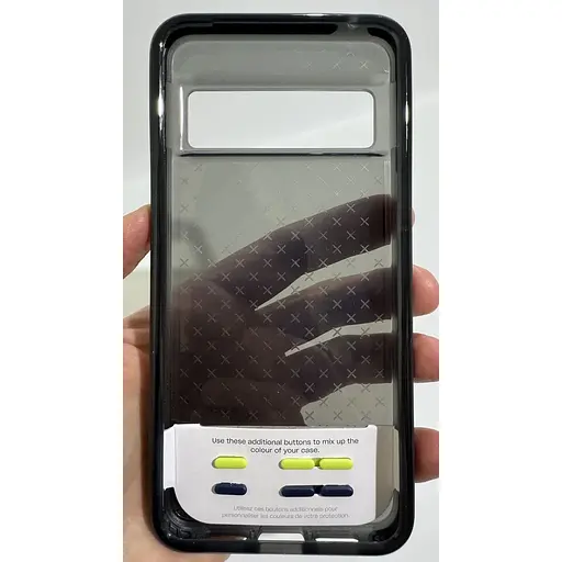 Оригинальный противоударный силиконовый чехол Tech21 Evo Check для Google Pixel 8 Pro (6.7") Smokey Black - фото 6