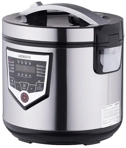 Мультиварка Ardesto MC-X16X, Inox, 860W, 4л, 16 программ, LED-дисплей, электронное управление, антипригарное керамическое покрытие чаши, программа Твой рецепт, книга рецептов, половник, дуршлаг - фото 2