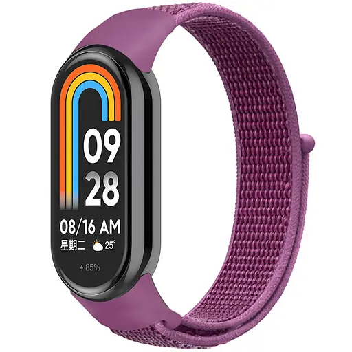 Ремешок Nylon New для Xiaomi Mi Band 8/9/10 Purple