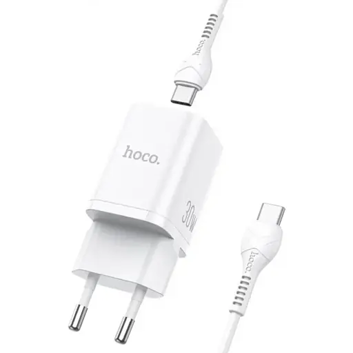 Швидке зарядне Hoco N13 Bright 30 W 2 порти USB-A + USB-C - фото 1