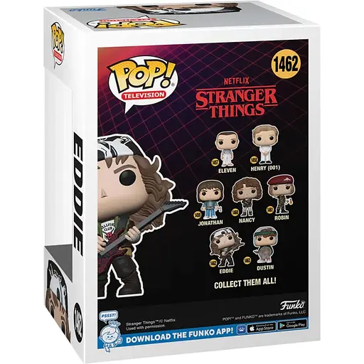 Фігурка Funko Pop! Stranger Things: Мисливець Едді з гітарою (72138) [132472] - фото 3