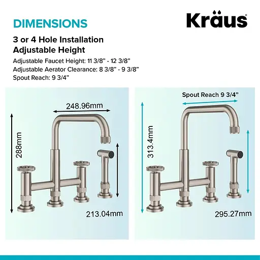 Змішувач для кухні Kraus Urbix KPF-3125BG Золотий - фото 3