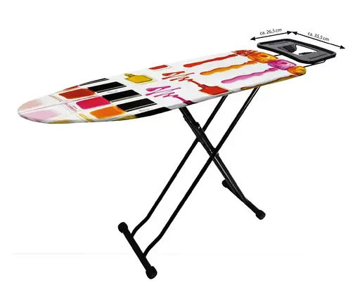 Дошка для прасування Casa Si Sir 122x38 Black/Red Laquer (CS93575R266) - фото 2