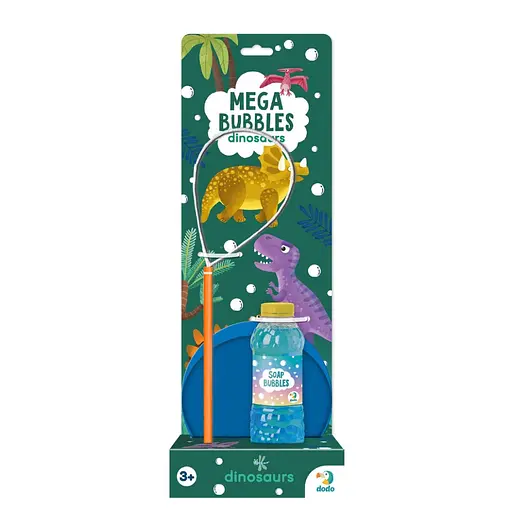 Мильні бульбашки "Mega Bubbles Динозаври" 500122 з тарілкою 450 мл