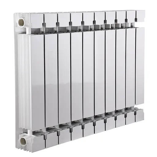 Радіатор біметалевий секційний Queen Therm 500/100 Universal (кратно 10), Білий - фото 9