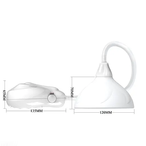 Помпа для груди Pretty Love Breast Vibrating Massager 7 см белый - фото 8