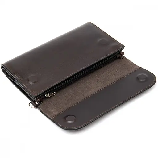 Мужской кожаный кошелек Grande Pelle 22.5х13х4 см sum0023148 - фото 3