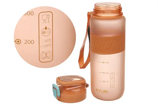 Бутылка для воды спортивная Laprida WDH с носиком матовая 800 мл оранжевая (67-5305) - фото 3