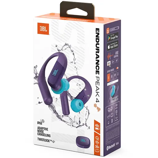 Наушники JBL Endurance Peak 4 Purple (JBLENDUPEAK4PUR) - фото 8