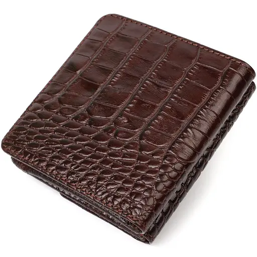 Портмоне из натуральной кожи с тиснением под крокодила Tony Bellucci 9.5х9х1 см acs0032252 - фото 2