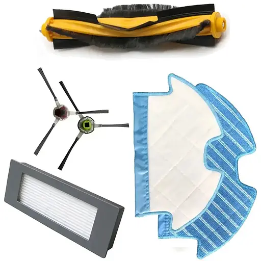 Набір розхідників (основна та бічні щітки, фільтр, серветка) на робот пилосос Ecovacs Deebot OZMO 900, 905