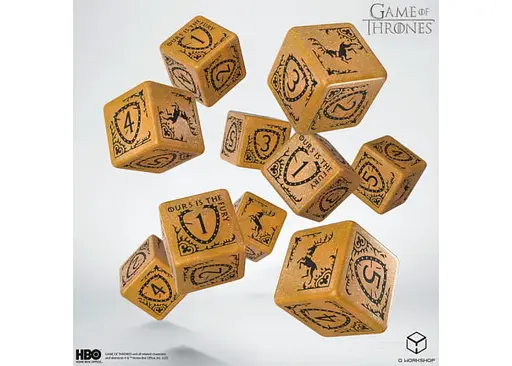 Набор кубиков Game of Thrones. Baratheon 10xD6 Dice Set (10 шт.) (GOT/00190166/2025/4/B) - фото 2