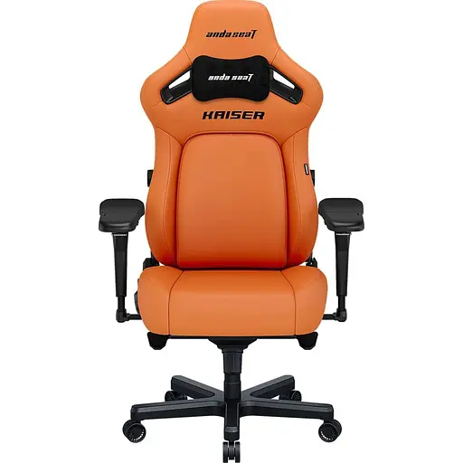 Геймерское кресло Anda Seat Kaiser 4 L Leather Blaze Orange (AD12YDDC-L-20-O-PV/C) [121785] - фото 1