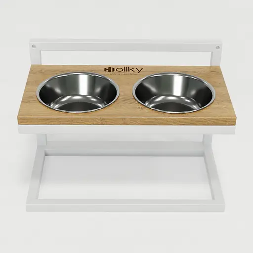 Hollky Flex M — миски на регульованій підставці для середніх собак (2 × 0.85 л) - фото 3