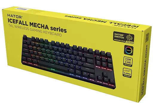 Клавіатура HATOR Icefall Mecha TKL Wireless Rainbow Black (HTK287UA) - фото 7