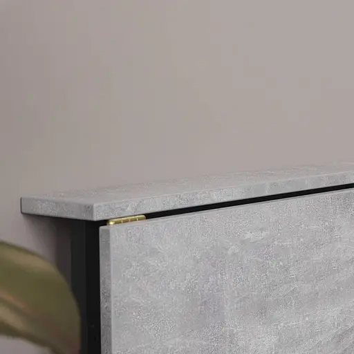 Стіл розкладний Моріс Ferrum-decor 750x1000x600 Чорний метал ДСП Бетон 16 мм (FRD-104675) - фото 4