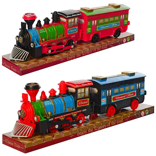 Паровозик инерционный, локомотив, вагон (В ассортименте) - фото 2