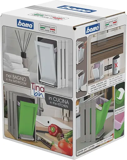 Контейнер для мусора Tina Bin, 19x23x30 h, 7л серый - фото 2