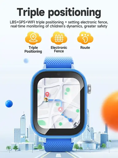 Детские смарт-часы с сим-картой Hoco Y101 с поддержкой 4G и Wi-Fi голубые - фото 10