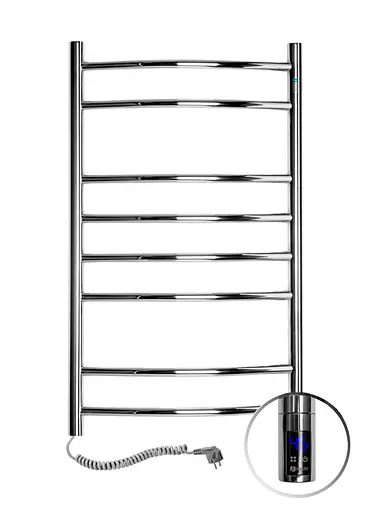 Електрична рушникосушарка Navin Камелія 480x800 Sensor ліва з таймером 10-007133-4880, Хром, Ліве, Електронний - фото 1