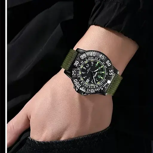 Чоловічий наручний годинник Skmei 9281 Зелений - фото 5