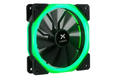 Вентилятор Vinga LED FAN-01 GREEN Black