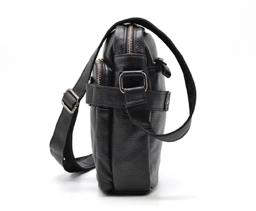 Чоловіча шкіряна сумка через плече TARWA 24х26х8 см sum0025801 - фото 4