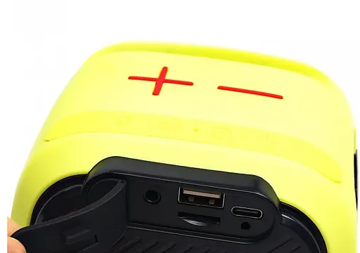 Колонка портативна Hopestar Party One Mini чорно-зелена - фото 4