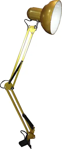 Настільна лампа на струбцині 60W E27 LU-074-1800 GOLD (ЗОЛОТО) TM LUMANO - фото 1