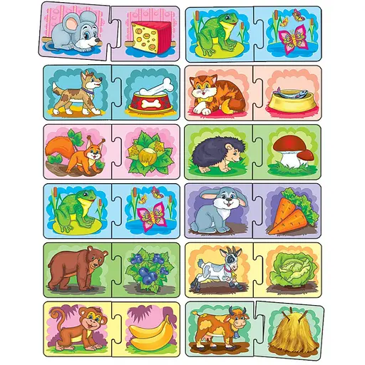 Детская развивающая игра "Кто что ест?" 86072 на укр. языке - фото 3