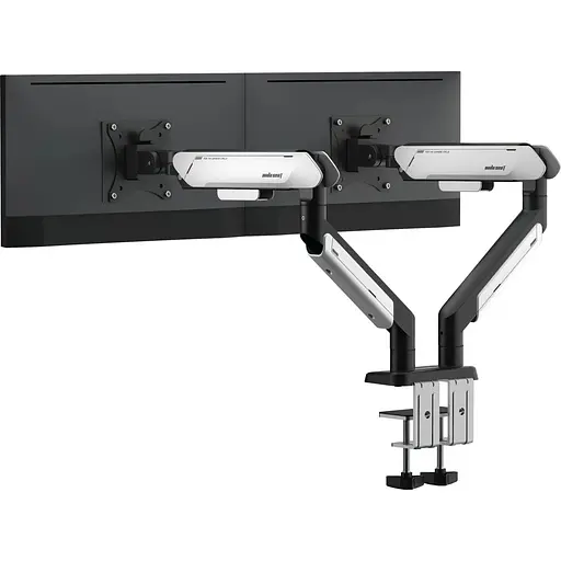 Настільне кріплення для моніторів Anda Seat Stealth Pro II Duo 17-42` Black White (AD-W-A9-2S-BW) [148300] - фото 9