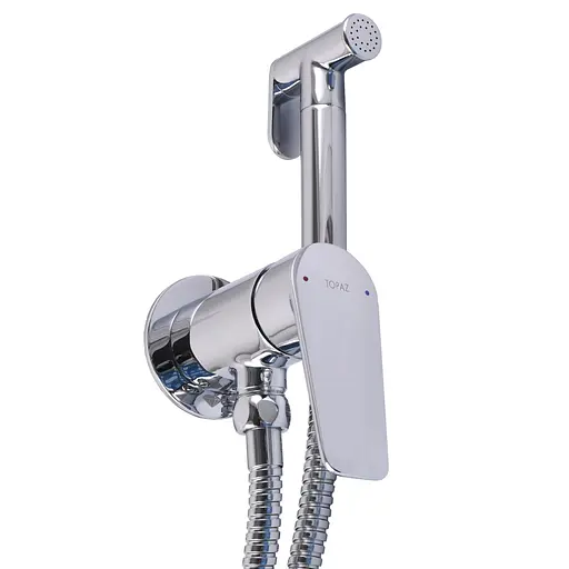 Набор гигиенического душа скрытого монтажа Topaz Capri TCA-15106-H43, Хром - фото 5