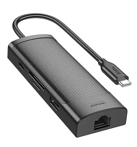 Розгалужувач адаптер перехідник Type-C 8 в 1 Hoco HB44 Easy safe - фото 3