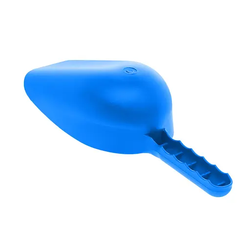 Совок большой пластиковый для сахара, специй и сыпучих продуктов с отверстием для подвешивания 28х11.6х6.5 см, Kitchette Синий 87024 - фото 3