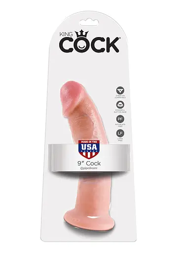 Фалоімітатор King Cock 9 23 см тілесний - фото 5