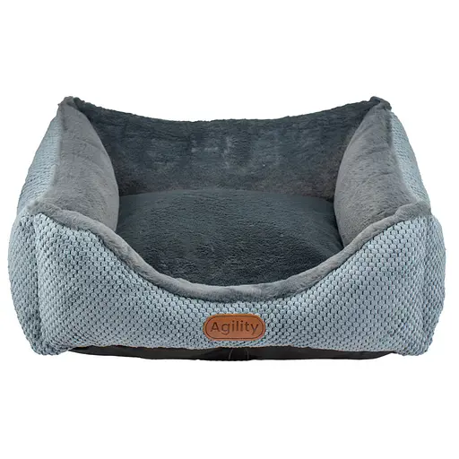Диван для животных Пухнастики Agility Софа съемный чехол на молнии 60х50х20 см серый