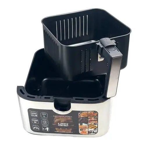 Аэрофритюрница Zepline ZP-00342 13 л 4200 Вт с двойным нагревом, мультипечь без масла, цифровая фритюрница - фото 5