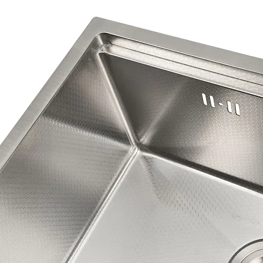 Кухонна мийка під стільницю декор NSS-5742, Нержавіюча сталь - фото 2