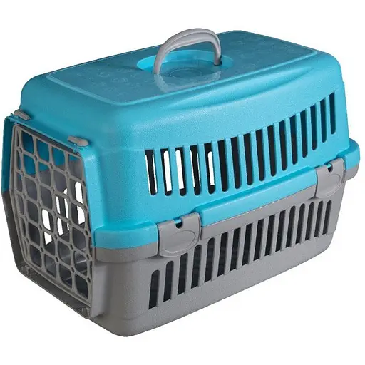 Переноска для кошек и собак AnimAll CNR-102 серо-голубая