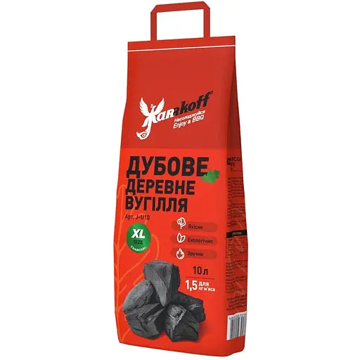 Уголь древесный Jarrkoff 10 л (1.3 кг)