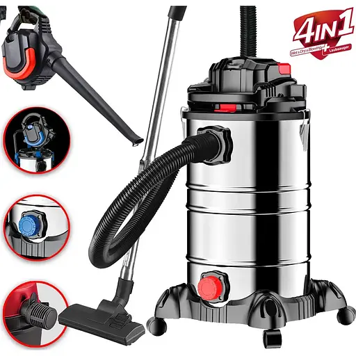 Пылесос DMS NTBS-30 Red промышленный 2000 W 30 л + воздуходувка - фото 4